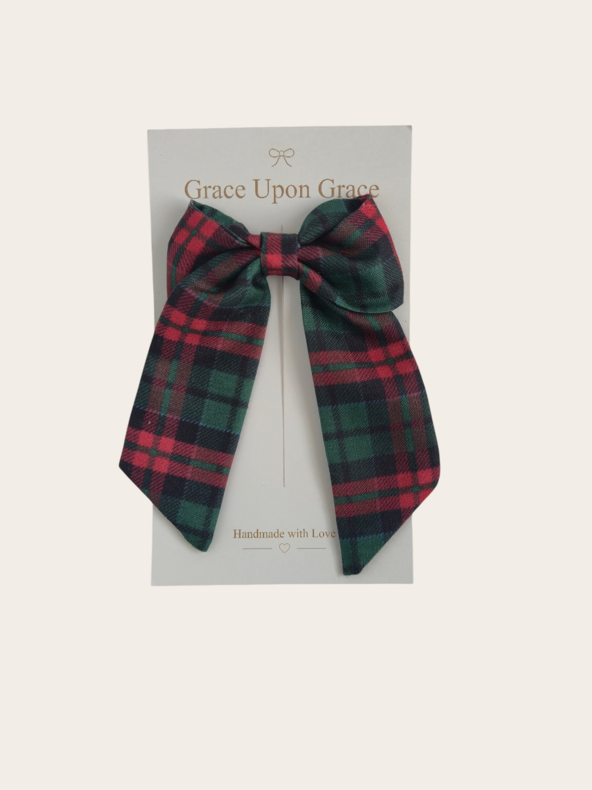 Noel Tartan Sailor Bow