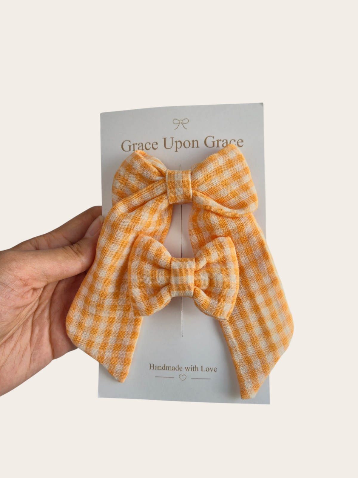 Marigold Gingham Duo