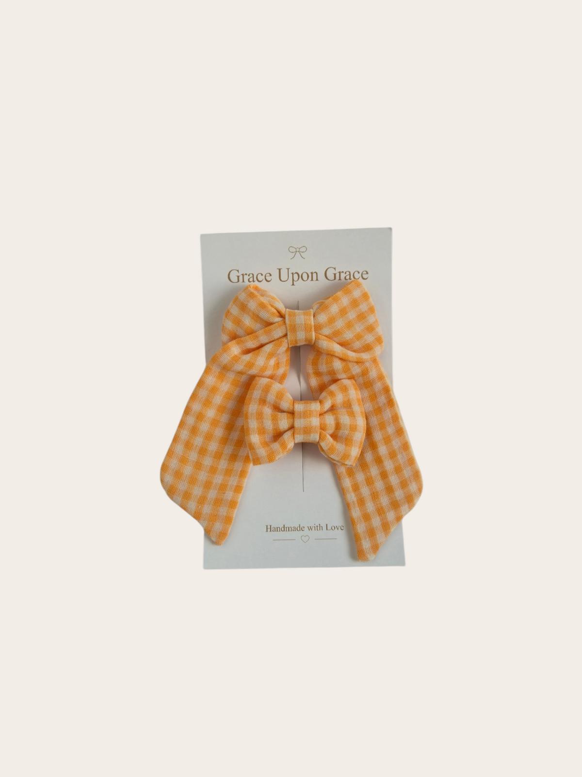 Marigold Gingham Duo