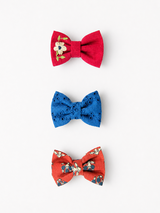 Everyday Charm Bow Clip Set (Set of 3)