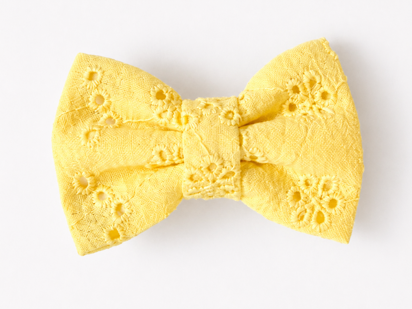 Sunny Yellow Bow Clip Set (Set of 3)
