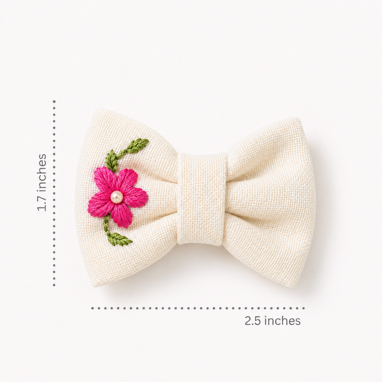 Soft Fabric Bow Clip Set (Set of 3)